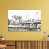 ハンガーフォードブリッジロンドン30/10/2006 キャンバスプリント (インサイチュ (リビング))