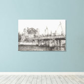 ハンガーフォードブリッジロンドン30/10/2006 キャンバスプリント (インサイチュ (ウッドフロア))