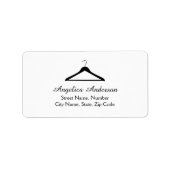 ハンガーロゴ住所 シール (正面)