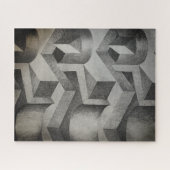 ハンガー抽象芸術 ジグソーパズル (横)