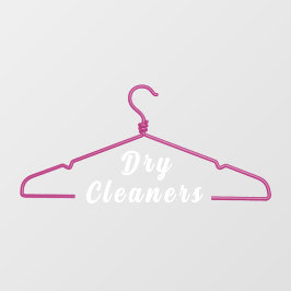 ハンガー クリーニング店 プロモ ドア ウィンドウサイン