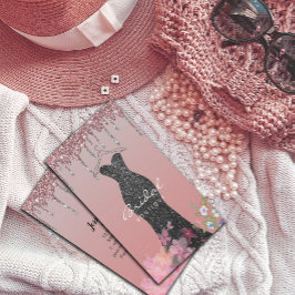 ハンガー ドレス ファッション ショップ グリッター ドリップ 名刺