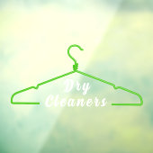 ハンガー 衣類 ドライクリーニング ビジネス プロモーション ドア ウィンドウサイン (シート3)