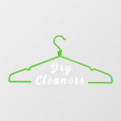 ハンガー 衣類 ドライクリーニング ビジネス プロモーション ドア ウィンドウサイン (シート)