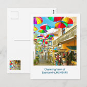 ハンガ魅力的リア，ツェンテンドレの町 ポストカード (正面/裏面)