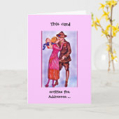 ハンキーパンキーホームカミング カード (黄色い花)