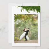 ハンギングアイビーグリーンの結婚式 サンキューカード (裏面)