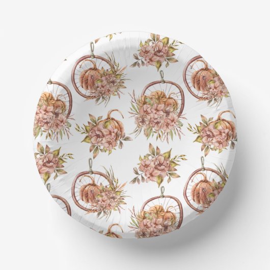 ハンギングバスケット＆ラスティックエレガンス ペーパーボウル (正面)