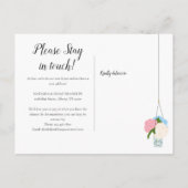 ハンギングプランツ 新しい住所 お引越ししました 案内ポストカード (裏面)