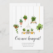 ハンギングプランツ 新居のお知らせ 引っ越しました (正面/裏面)