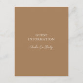 ハンギング フローラル フォリアージュ ウォーム ロマンティック ボヘミアンディテール エンクロージャーカード (裏面)