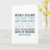 ハンクの緑の引用文 カード (黄色い花)