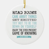 ハンクの緑の引用文 セラミックオーナメント (正面)