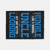 ハンクル、通常の叔父のように、方法の良い見た目 フリースブランケット (正面(横))