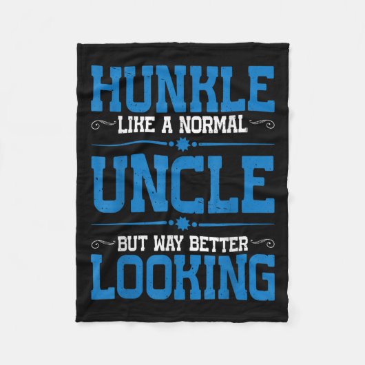 ハンクル、通常の叔父のように、方法の良い見た目 フリースブランケット (正面)
