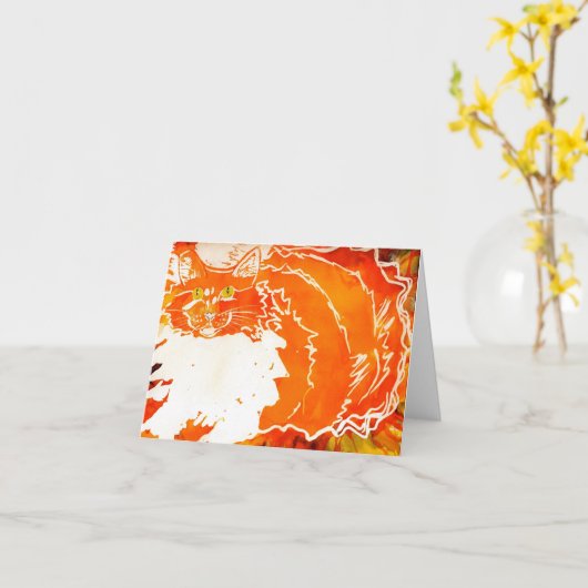 ハンク カード (黄色い花)