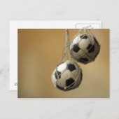 ハングするサッカーボール ポストカード (正面/裏面)