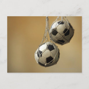 ハングするサッカーボール ポストカード