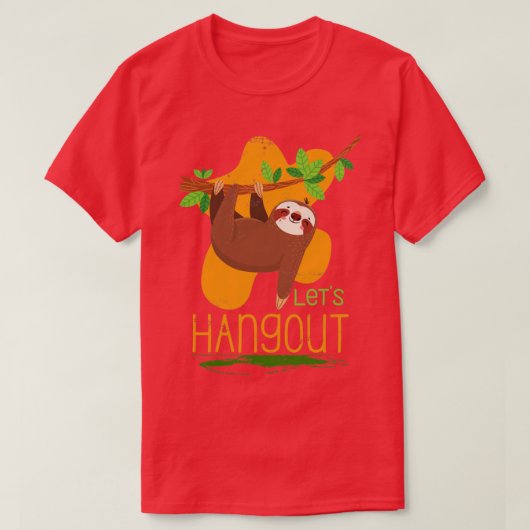 ハングアウトスロース Tシャツ (デザイン正面)