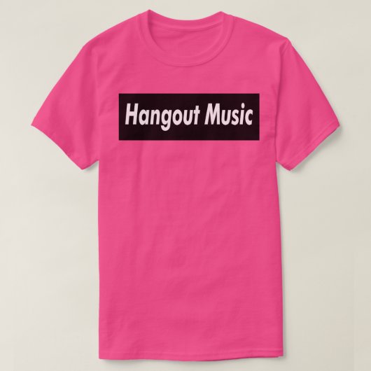 ハングアウト ミュージック 肉 ブラウン Tシャツ (デザイン正面)