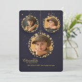 ハングィングオーナメント 3枚写真 ホリデーカード (スタンド正面)