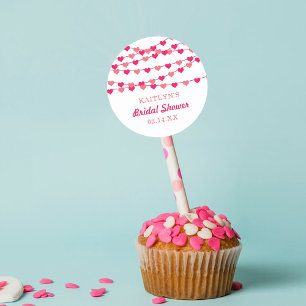 ハングイングストリングラブハーツ ブライダルシャワー ラウンドシール