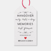 ハングオーバーキットラベル/結婚式の引き出物ラベル ギフトタグ (正面)