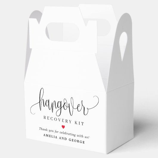 ハングオーバーキット編集可能なカラーラブリー書 フェイバーボックス (オープン)