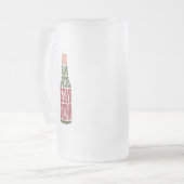 ハングオーバーステイを避飲ける フロストグラスビールジョッキ (正面左)