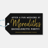 ハングオーバーパーソナライズされたヘルパーバチェロレッテギフトラベル ギフトタグ (裏面横)