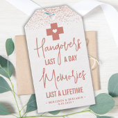 ハングオーバーレリーフ、 浮き彫りキットバラ金ゴールドモダン結婚式の引き出物 ギフトタグ