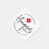 ハングオーバーレリーフ、 浮き彫りキットパーソナライズされた結婚式の引き出物 スタンダードカクテルナプキン (角)