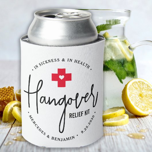 ハングオーバーレリーフ、 浮き彫りキットパーソナライズされた結婚式の引き出物 缶クーラー
