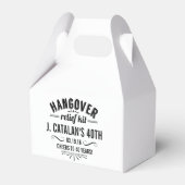 ハングオーバーレリーフ、 浮き彫りキット |ヴィンテージスタイル誕生日パーティー フェイバーボックス (正面サイド)