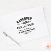 ハングオーバーレリーフ、 浮き彫りキット |薬用結婚式の引き出物 ラウンドシール (封筒)