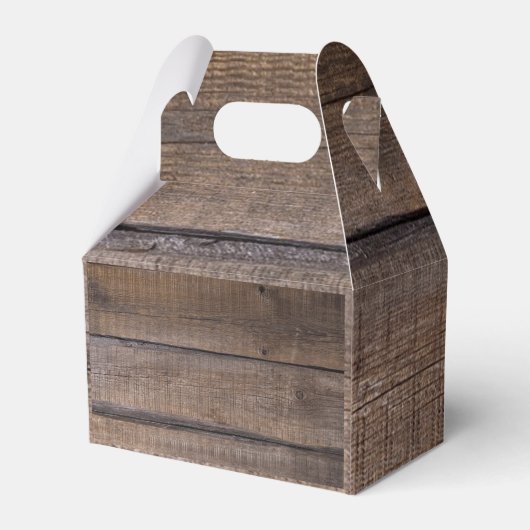 ハングオーバー素朴キットバーンカントリーウェディングパーティー フェイバーボックス (裏面サイド)