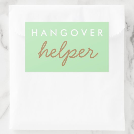 ハングオーバー結婚ヘルパーのバチェロレッテ優先ステッカー 長方形シール (バッグ)