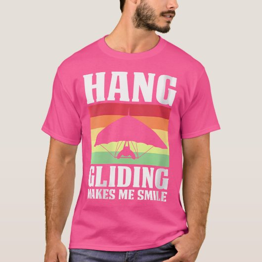 ハンググライダーで笑顔に Tシャツ (正面)