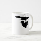 ハンググライダーのリス おもしろいリス コーヒーマグカップ (正面右)