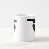 ハンググライダーのリス おもしろいリス コーヒーマグカップ (中央)
