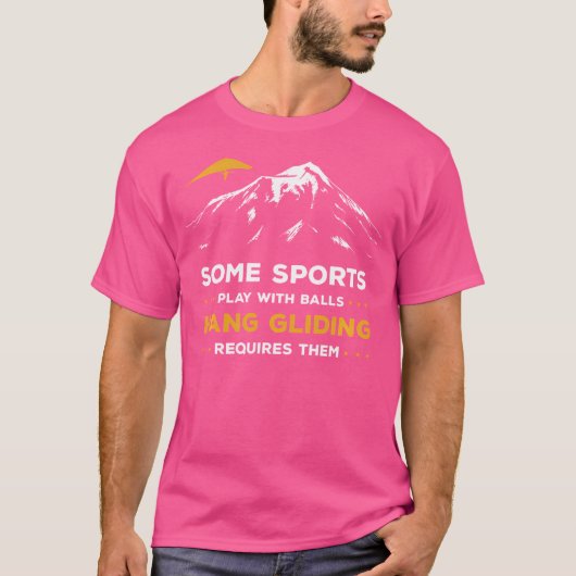 ハンググライダーの面白いフレーズ ハンググライダー Tシャツ (正面)