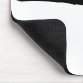 ハンググライダーの黒アイコン マウスパッド (コーナー)