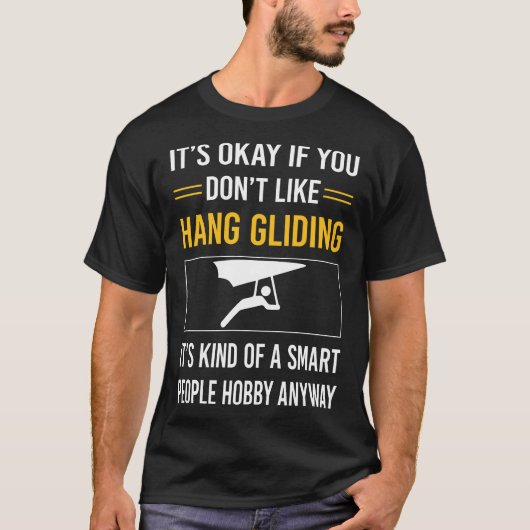 ハンググライダーを操る賢い人々 Tシャツ (正面)