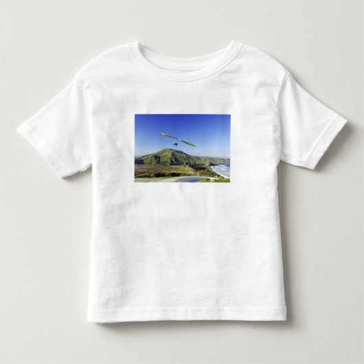 ハンググライダー、オタゴ半島、ダニーデン近郊、 トドラーTシャツ (正面)