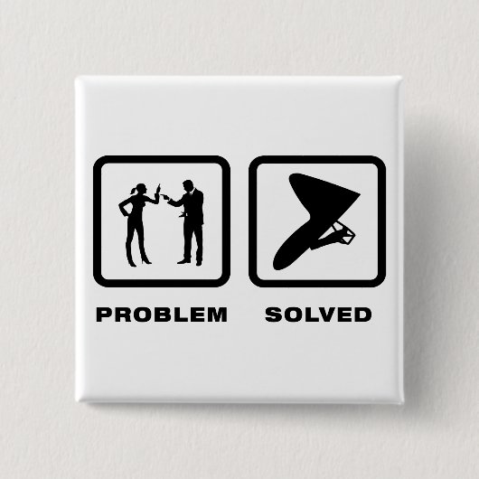 ハンググライダー 缶バッジ (正面)