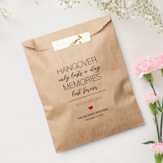 ハングバおもしろいーキット結婚の回復キットの好意バッグ フェイバーバッグ (封をした状態)