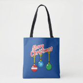 ハングボールで楽しいクリスマス トートバッグ (正面)