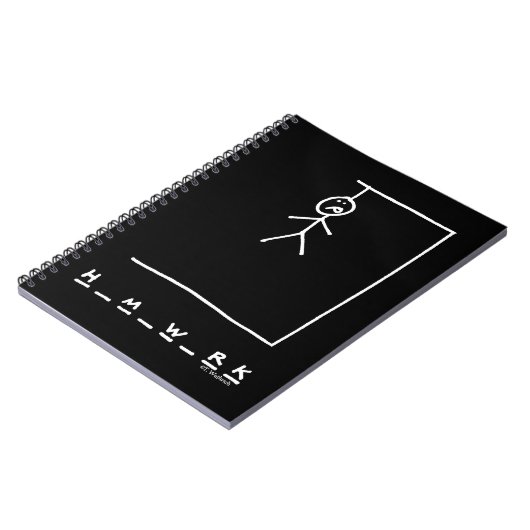 ハングマおもしろいン宿題ノート ノートブック (左側)