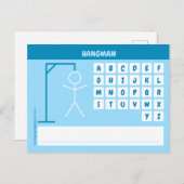 ハングマンワードゲーム ポストカード (正面/裏面)