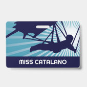 ハングライダー教師の許可証 バッジ (裏面)